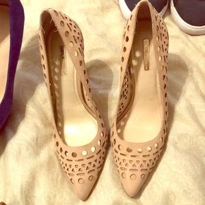 BCBG Generation tan heels